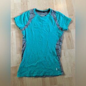 Smartwool Women’s Merino Wool 150 Baselayer Colorblock Short-Sleeve Top - Small